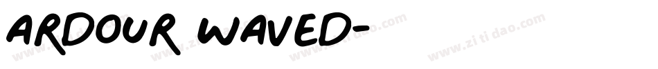Ardour Waved字体转换